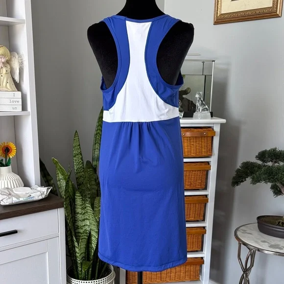 One Tooth Royal Blue Tank Dress with White Lining - Picture 5 of 5